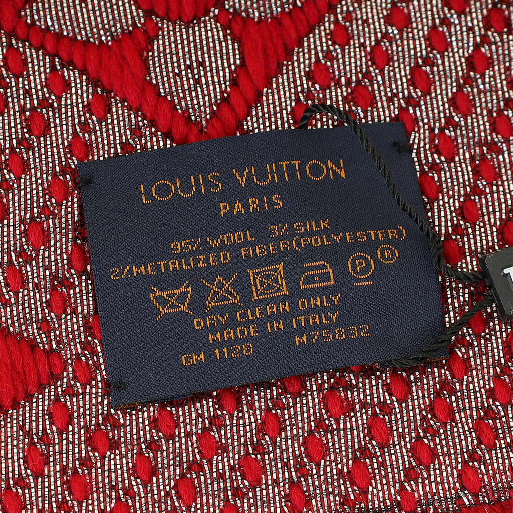 Louis Vuitton Bicolor Logomania Shine Scarf