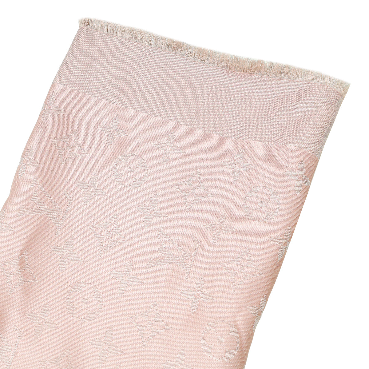Louis Vuitton Rose Velours Monogram Shine Shawl