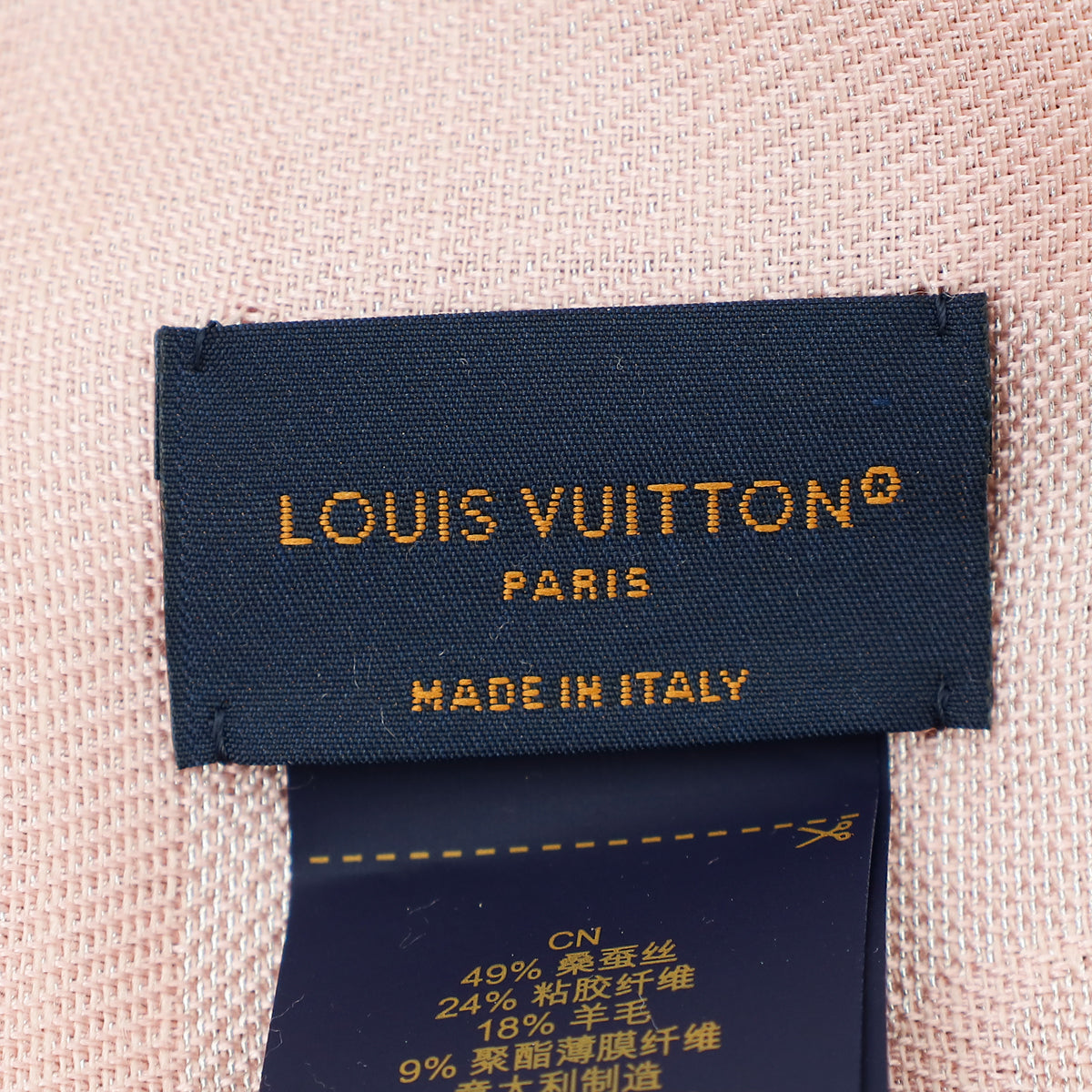 Louis Vuitton Rose Velours Monogram Shine Shawl