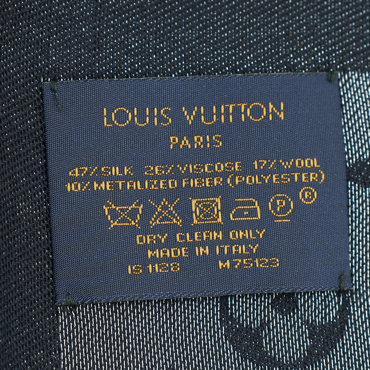 Louis Vuitton Black Monogram Shine Shawl