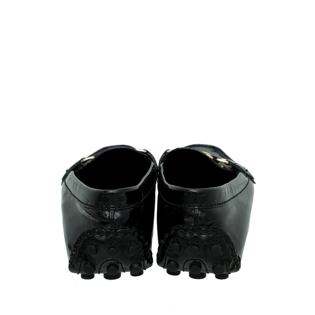 Louis Vuitton Black Vernis Oxford Ballerina Flat 38.5