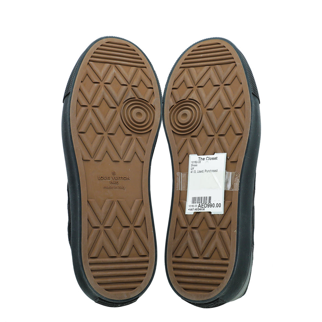 Louis Vuitton Black Damier Ebene Sneaker 7.5