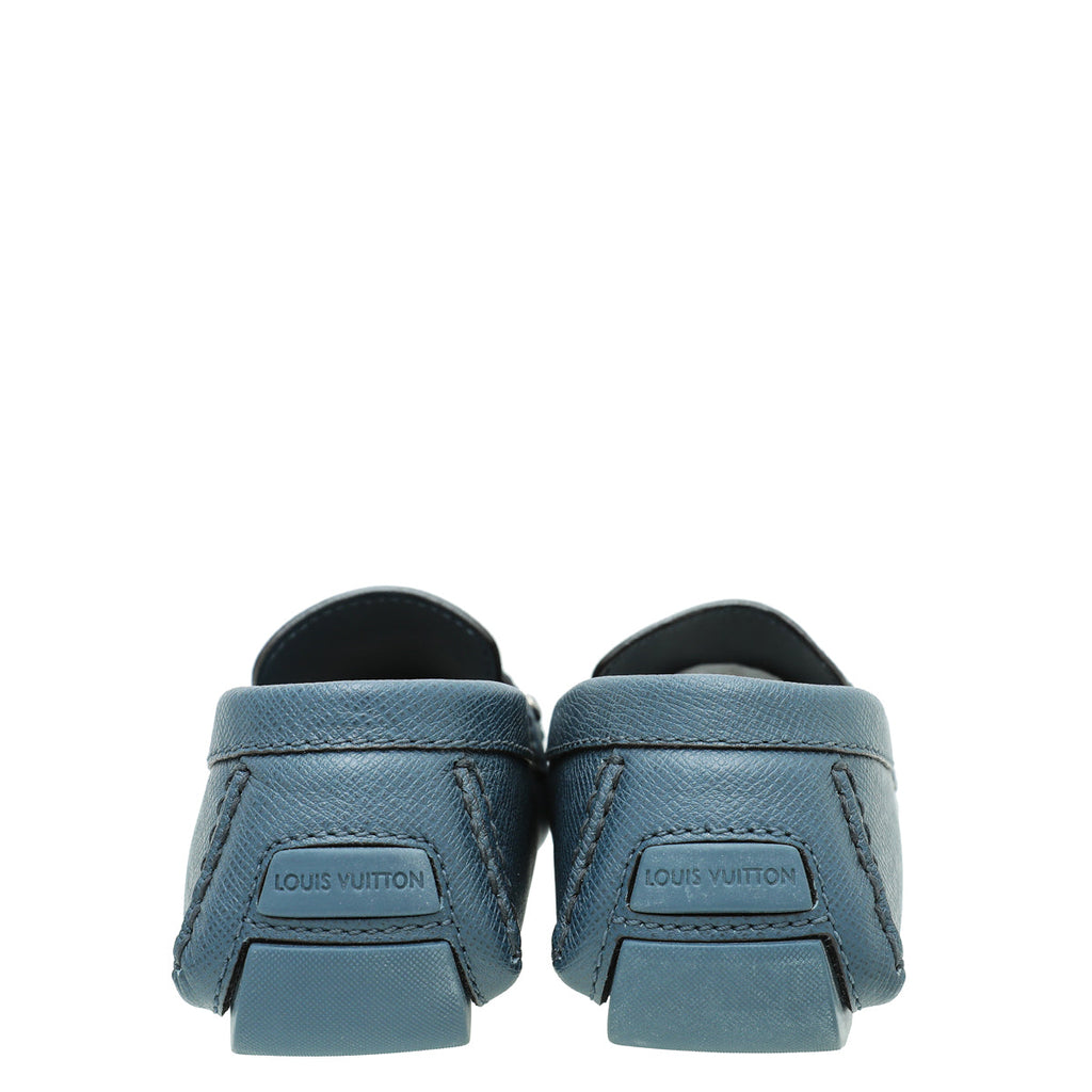 Louis Vuitton Navy Blue Monte Carlo Leather Moccasin 7