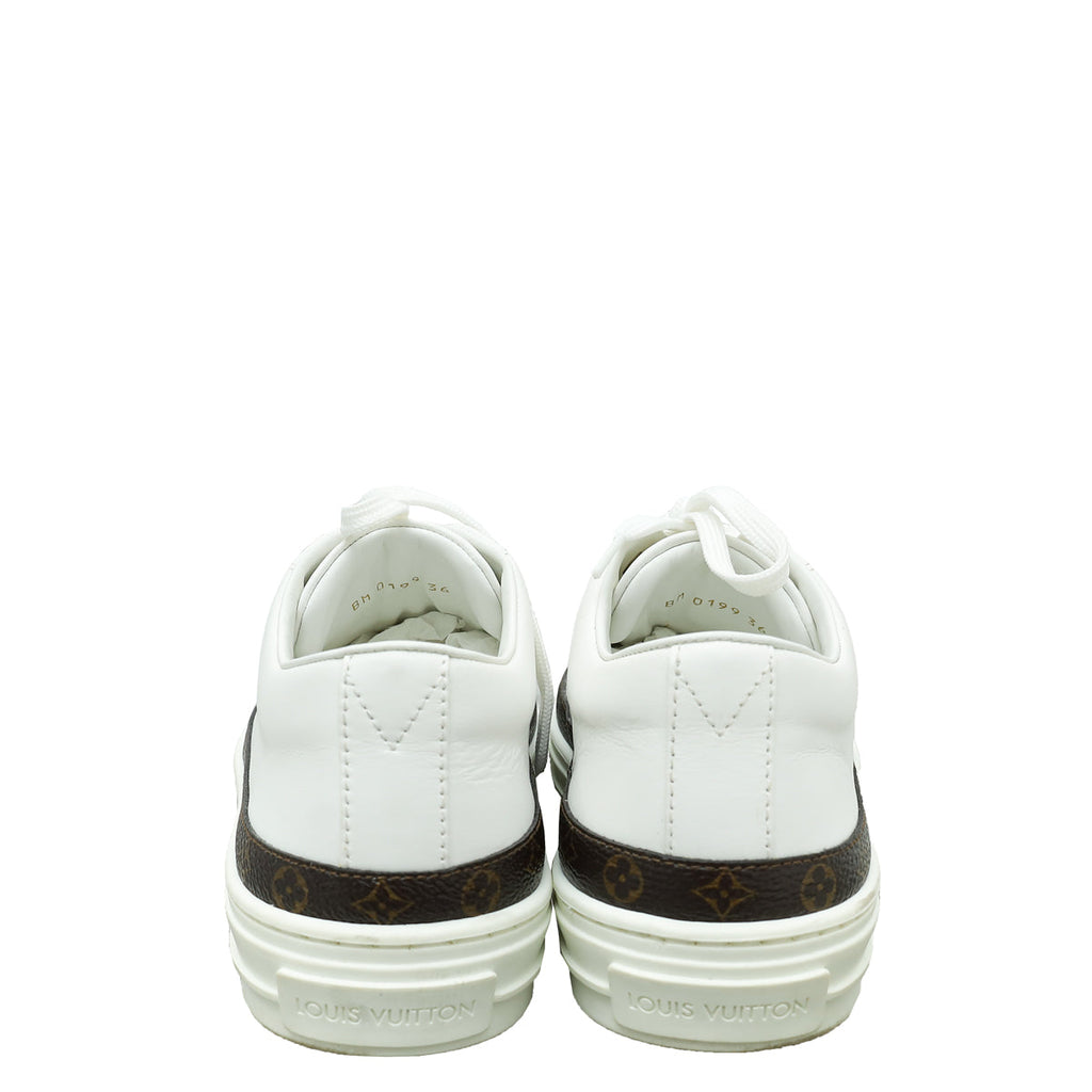 Louis Vuitton White Monogram Stellar Sneakers 36