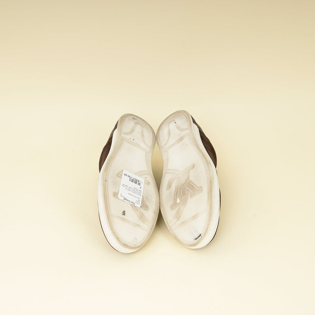 Louis Vuitton Brown Line Up Sneakers 7