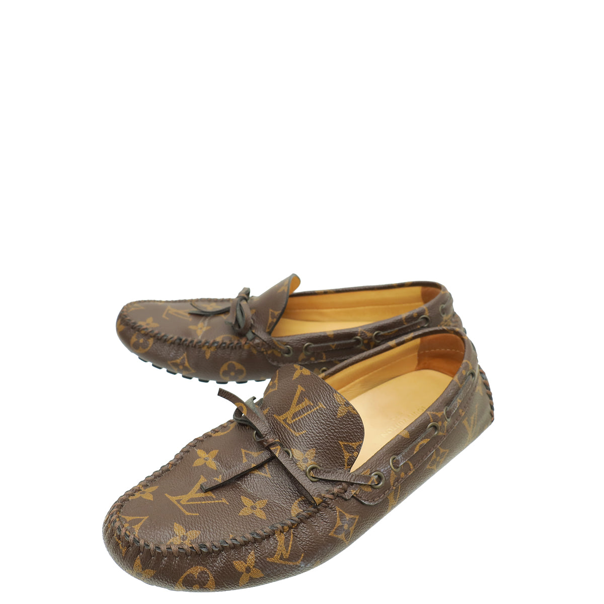 Louis Vuitton Monogram Driver Moccasin Loafer 5.5