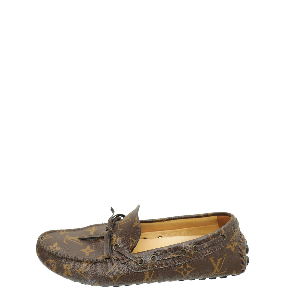 Louis Vuitton Monogram Driver Moccasin Loafer 5.5