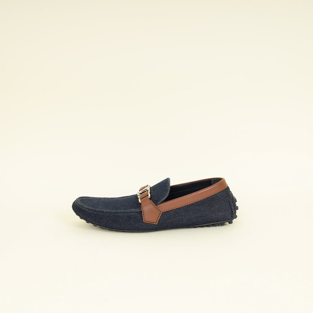 Louis Vuitton Bicolor Monte Carlo Denim Loafer 8.5