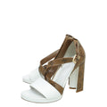 Louis Vuitton Reverse Monogram White Matchmake Cross Sandals 38