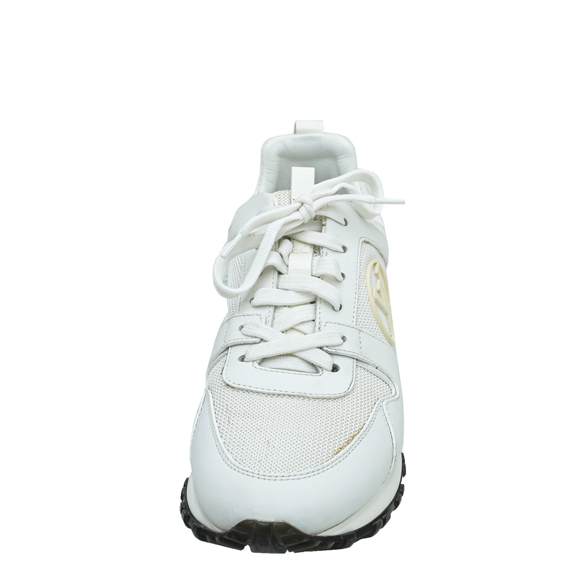 Louis Vuitton White Run Away Sneaker 37.5