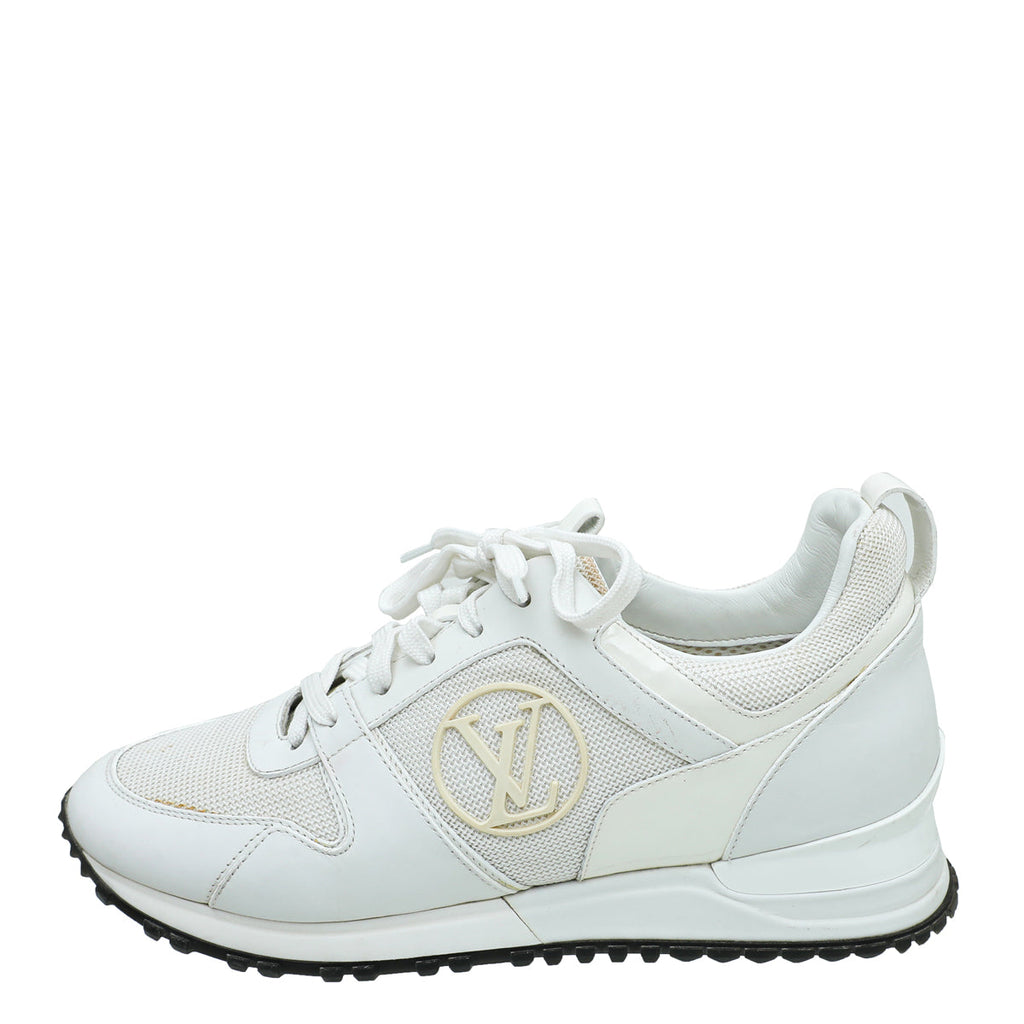 Louis Vuitton White Run Away Sneaker 37.5