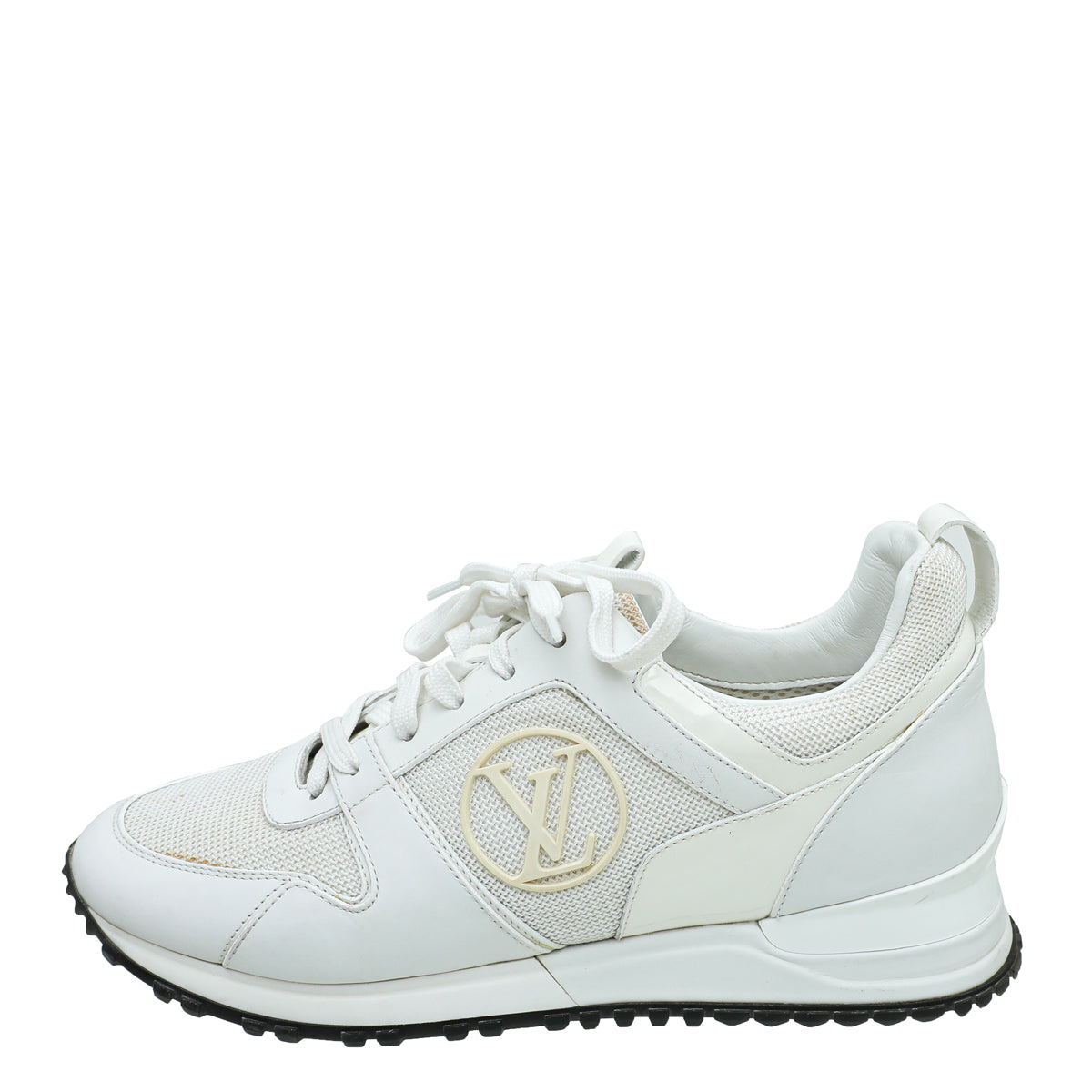 Louis Vuitton White Run Away Sneaker 37.5