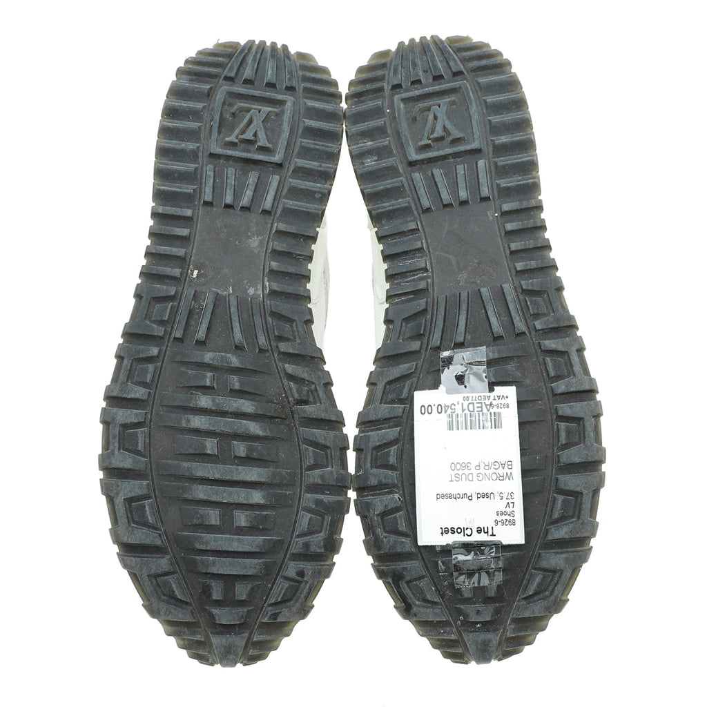 Louis Vuitton White Run Away Sneaker 37.5