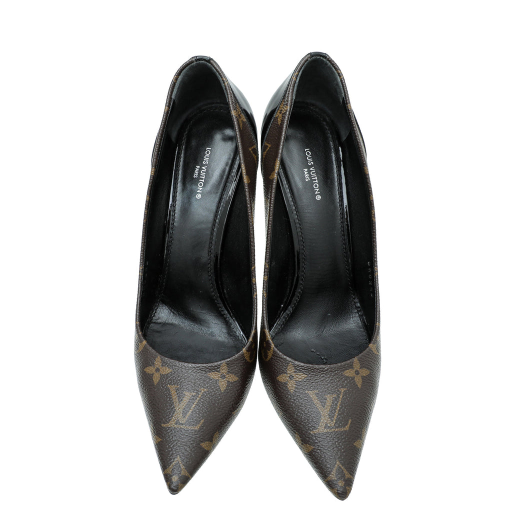 Louis Vuitton Monogram Black Cherie Pump 40
