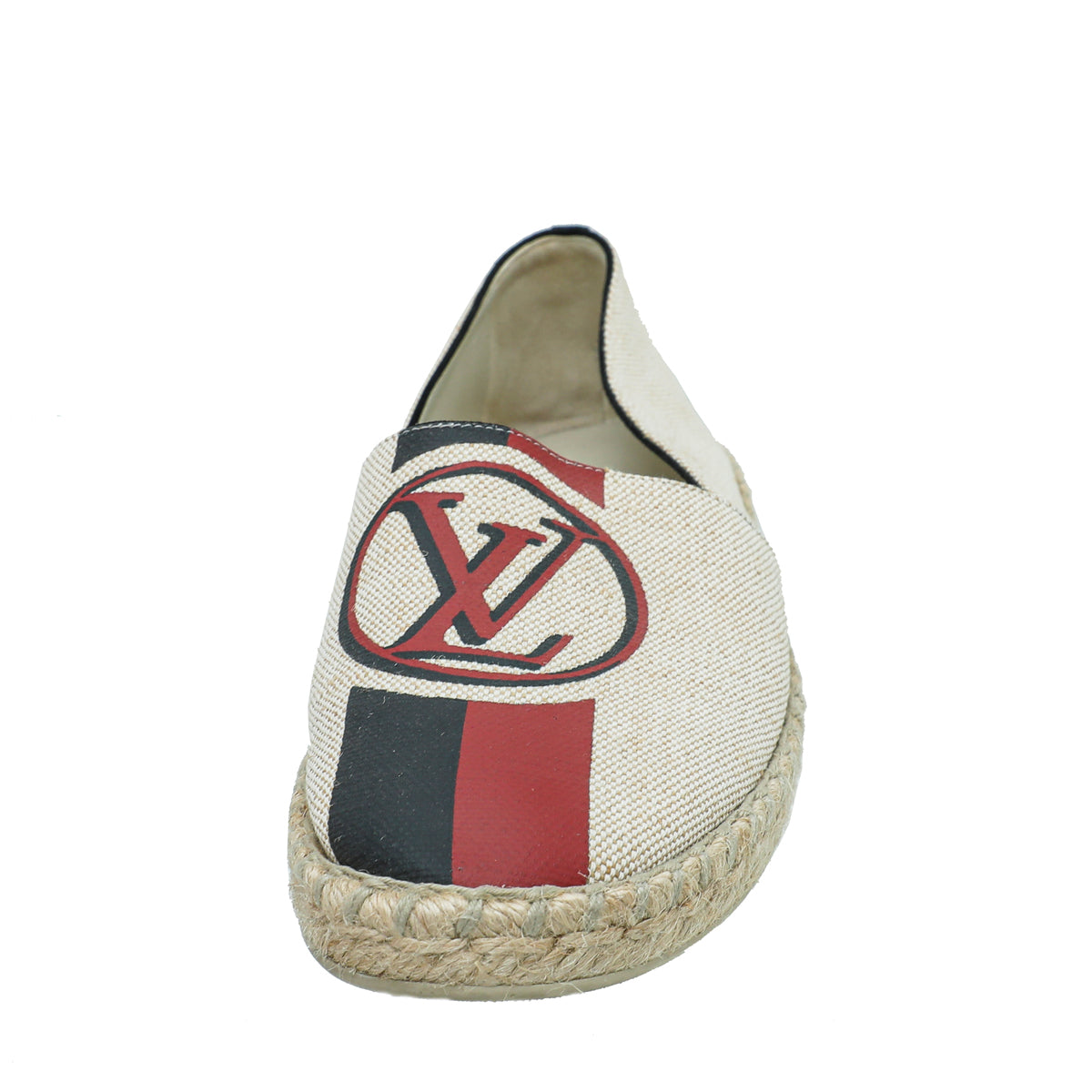 Louis Vuitton Light Beige Postcard Logo Espadrille 37.5