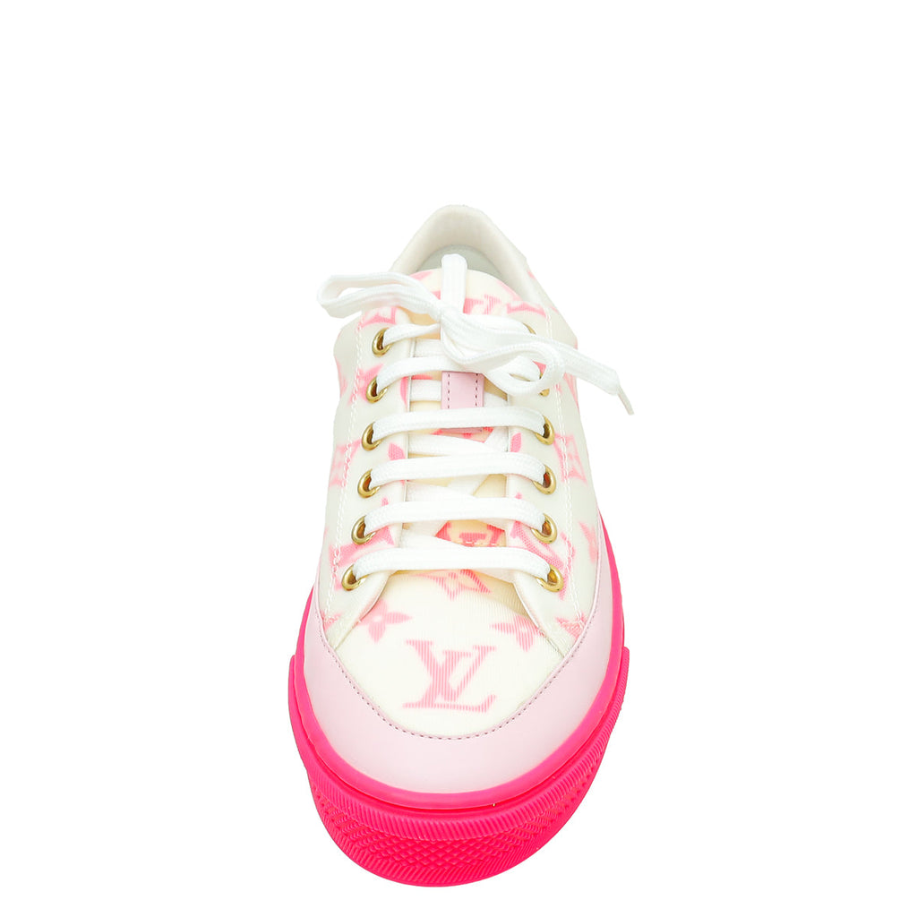 Louis Vuitton Bicolor Monogram Stellar Line Technical Fabric Sneaker 36.5