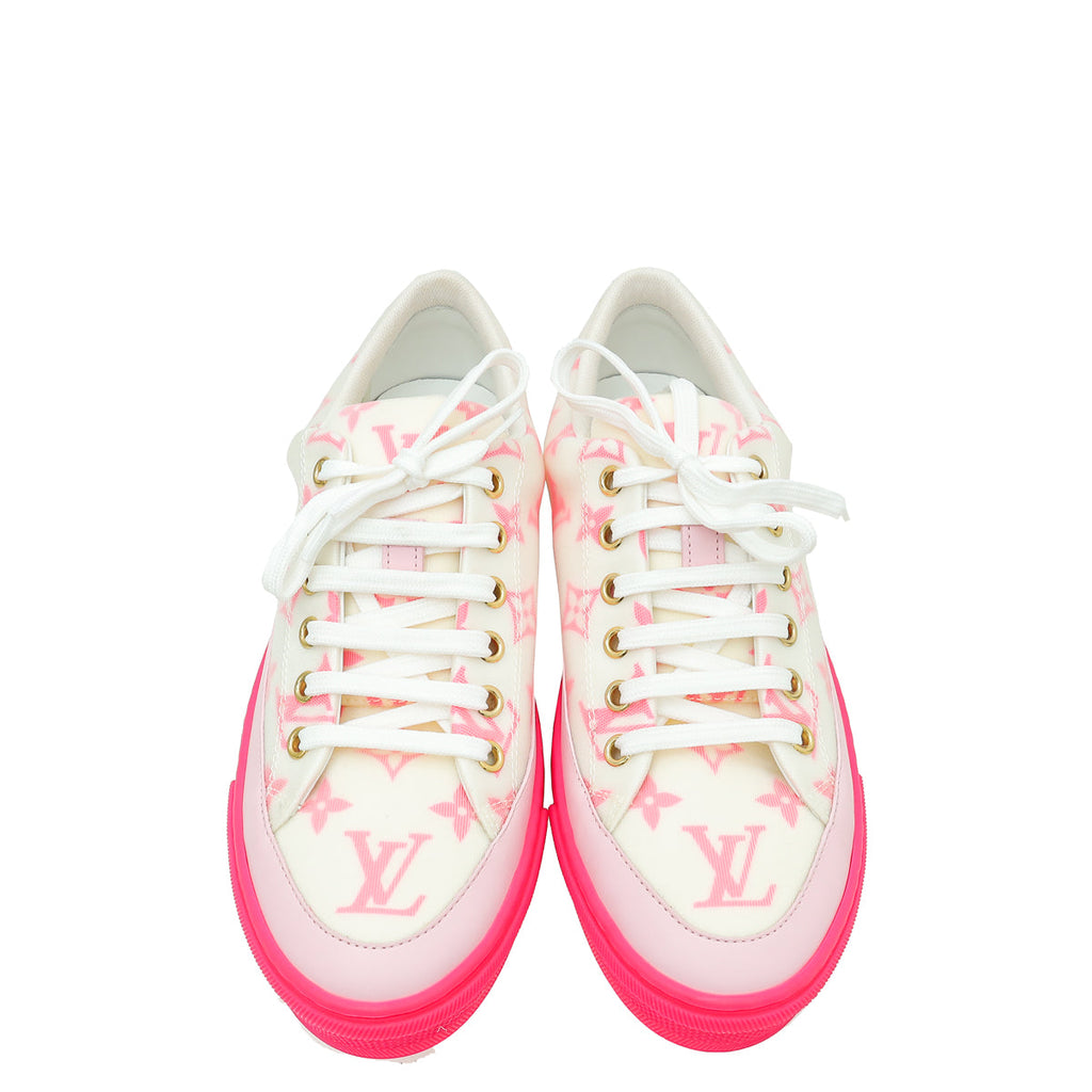 Louis Vuitton Bicolor Monogram Stellar Line Technical Fabric Sneaker 36.5