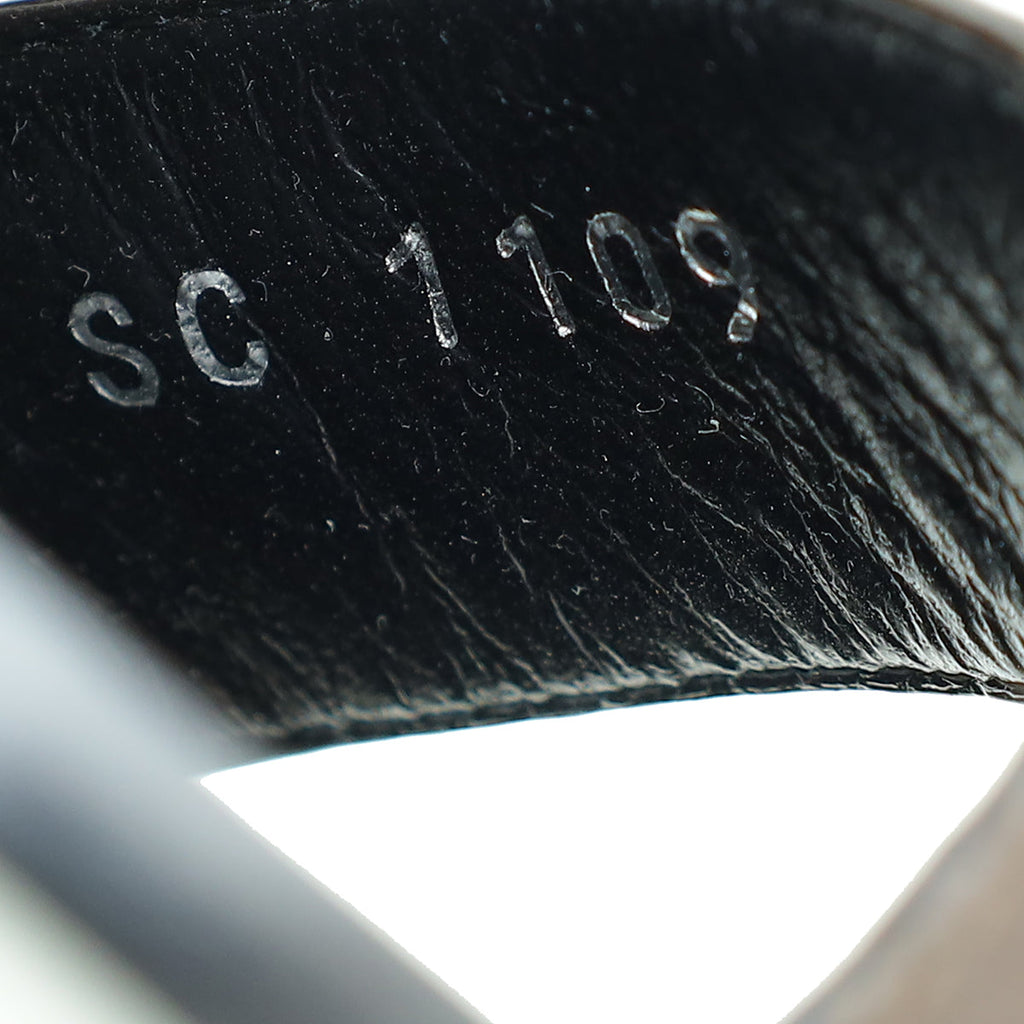 Louis Vuitton Monogram Black Academy Flat Sandal 37