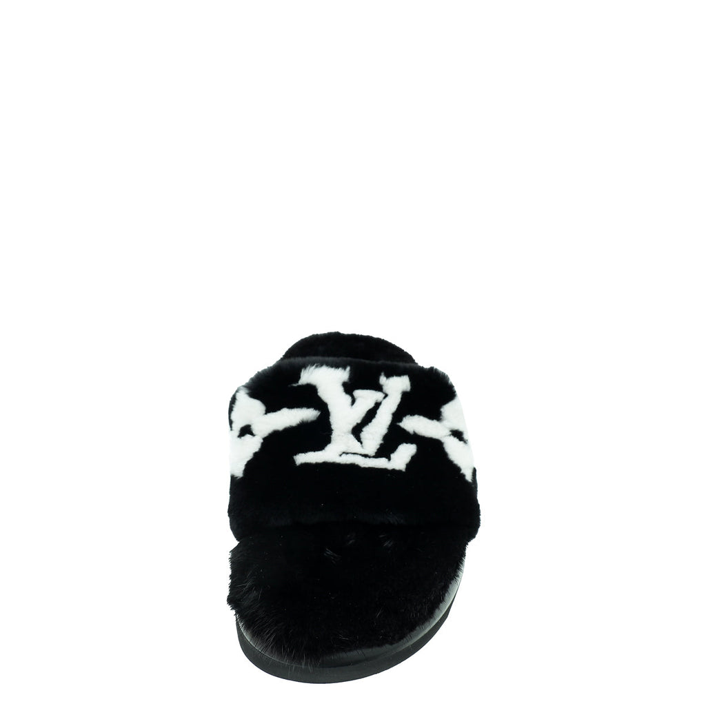 Louis Vuitton Bicolor Mink Pool Pillow Comfort Mules 38