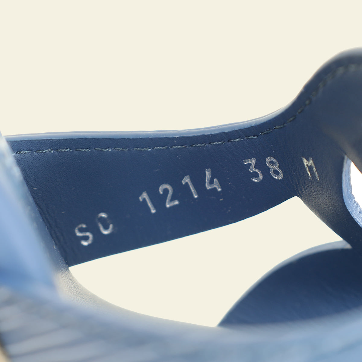 Louis Vuitton Dark Blue Isola Wedge Espadrille Sandal 38