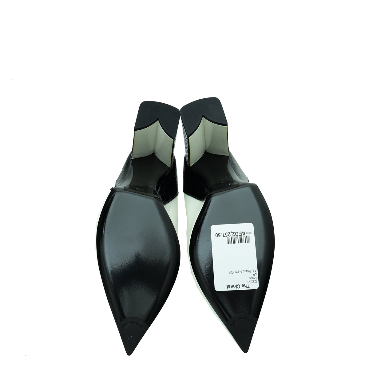 Louis Vuitton Bicolor Matchmake Calfskin Croco Embossed Pumps 41