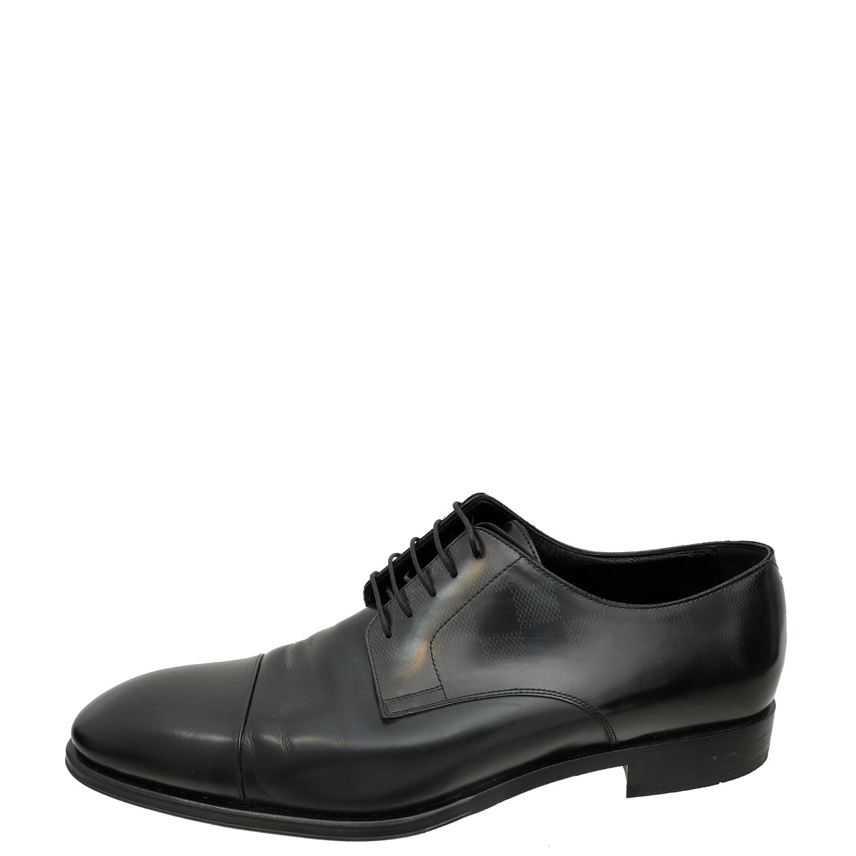 Louis Vuitton Black Minister Derby Mens Shoes 10
