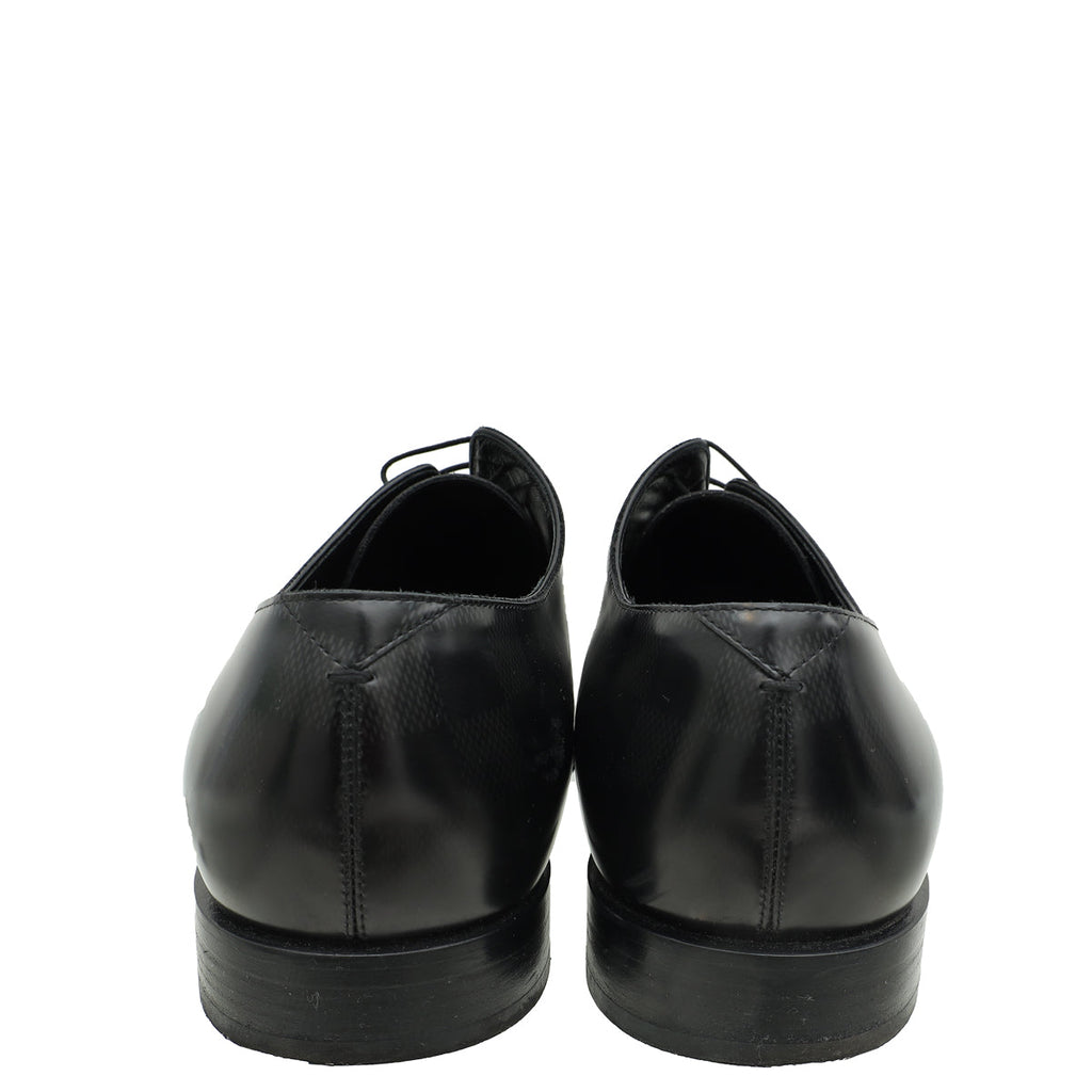 Louis Vuitton Black Minister Derby Mens Shoes 10
