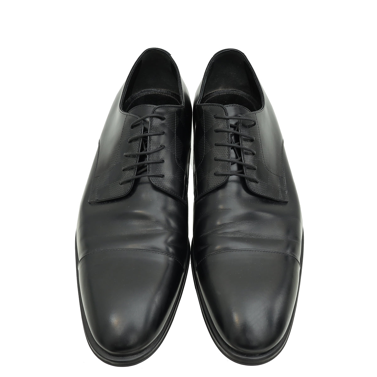 Louis Vuitton Black Minister Derby Mens Shoes 10