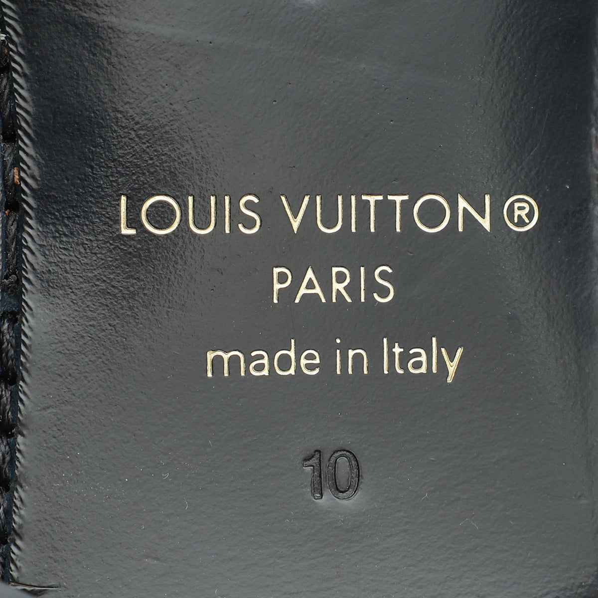 Louis Vuitton Black Minister Derby Mens Shoes 10