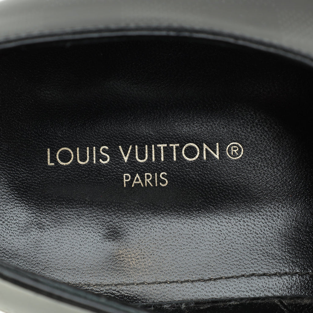Louis Vuitton Black Minister Derby Mens Shoes 10