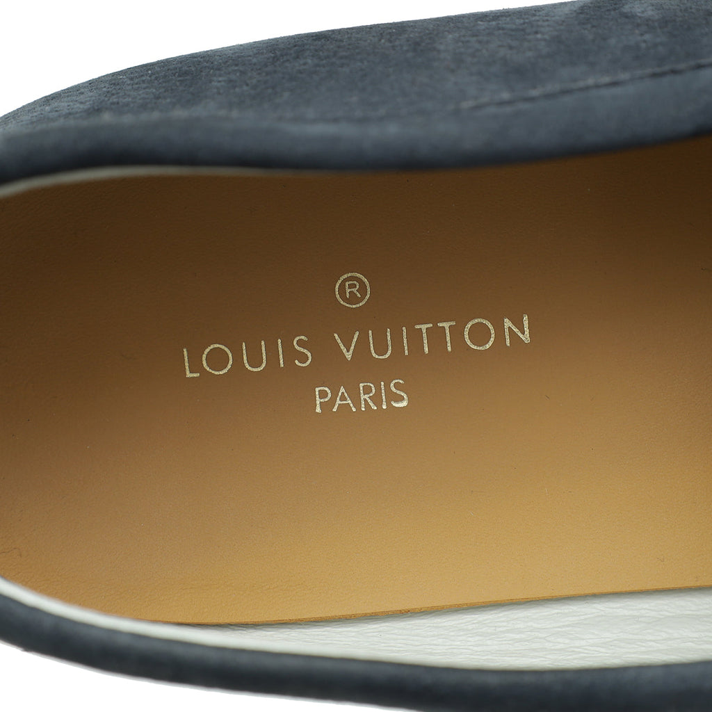 Louis Vuitton Navy Blue Estate Nubuck Men's Loafer 11