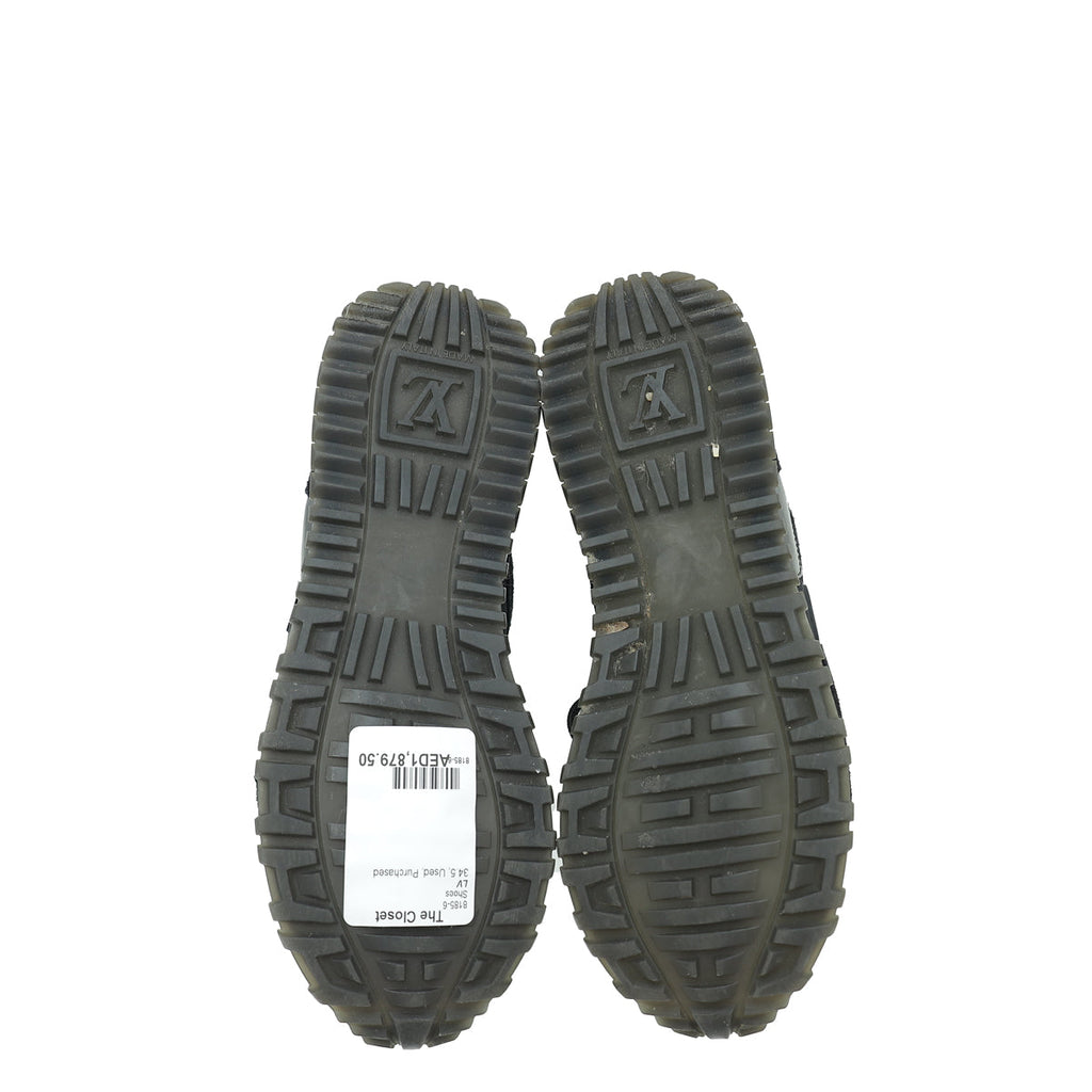 Louis Vuitton Monogram Black Run Away Sneaker 34.5