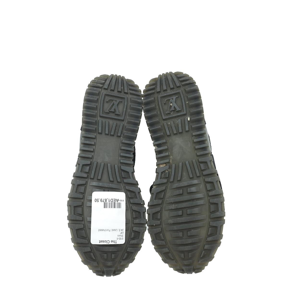 Louis Vuitton Monogram Black Run Away Sneaker 34.5