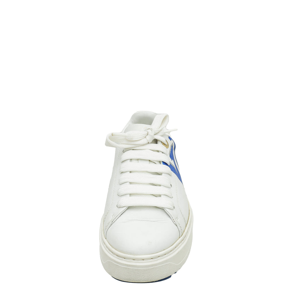 Louis Vuitton Bicolor Monogram Print Time Out Sneakers 35.5