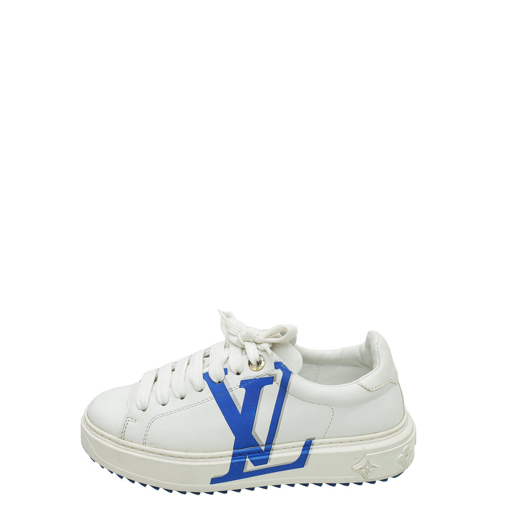 Louis Vuitton Bicolor Monogram Print Time Out Sneakers 35.5