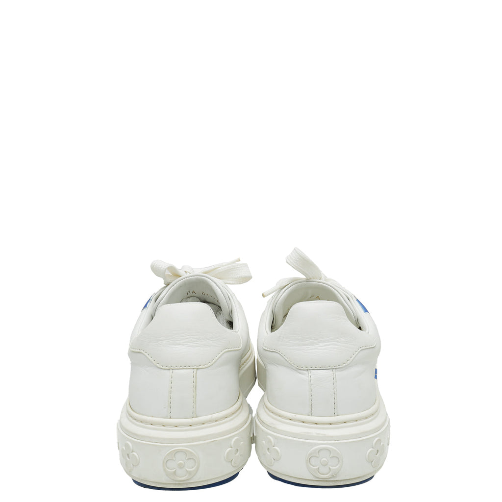 Louis Vuitton Bicolor Monogram Print Time Out Sneakers 35.5
