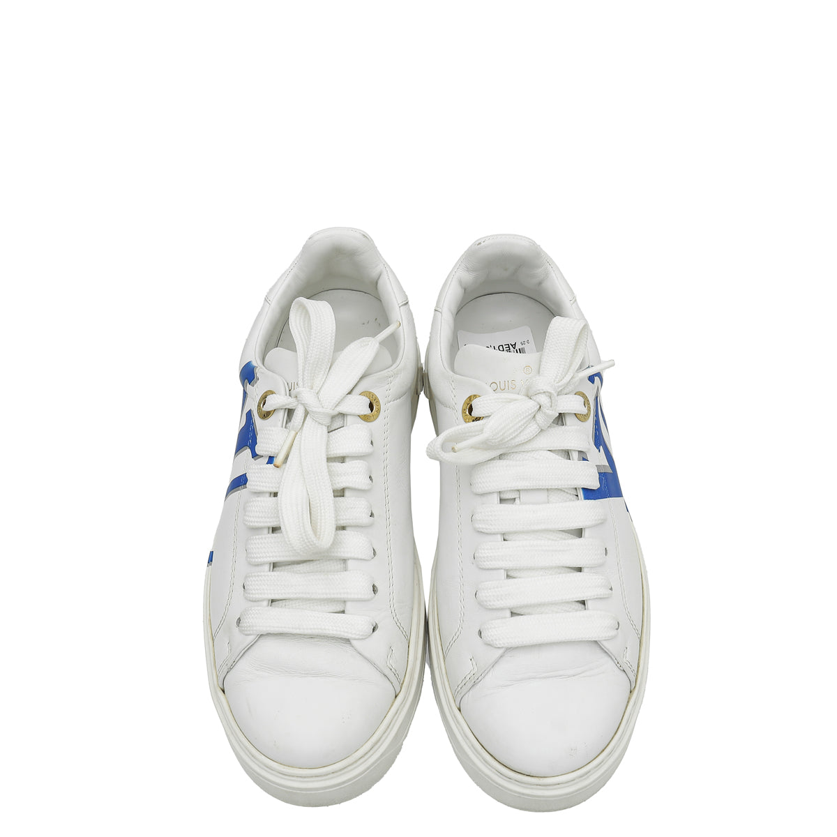 Louis Vuitton Bicolor Monogram Print Time Out Sneakers 35.5
