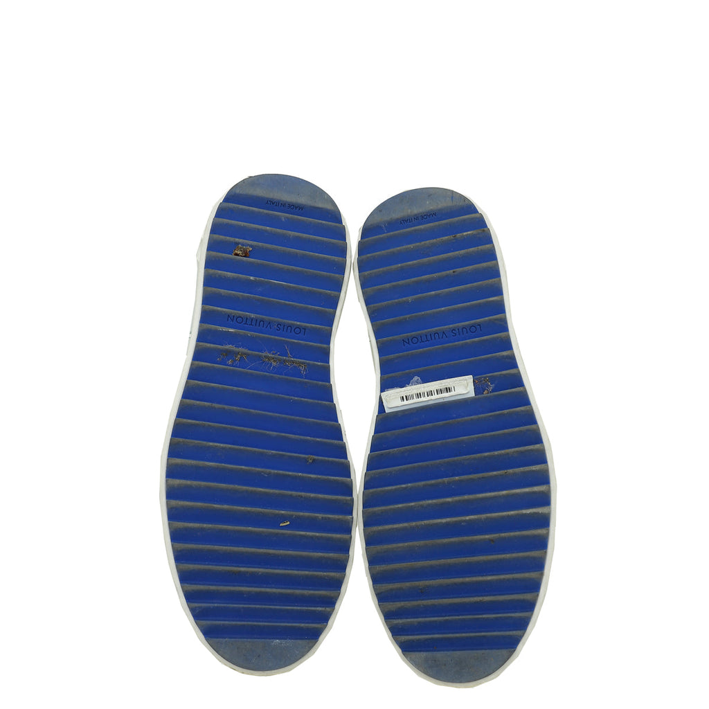 Louis Vuitton Bicolor Monogram Print Time Out Sneakers 35.5