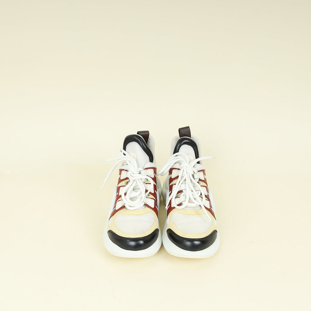 Louis Vuitton White Multicolor Archlight Sneakers 35.5