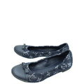 Louis Vuitton Navy Blue Monogram Denim Elba Elastic Ballerina 35