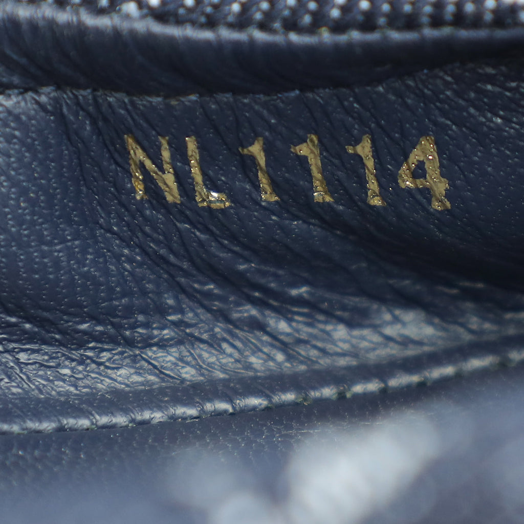 Louis Vuitton Navy Blue Monogram Denim Elba Elastic Ballerina 35