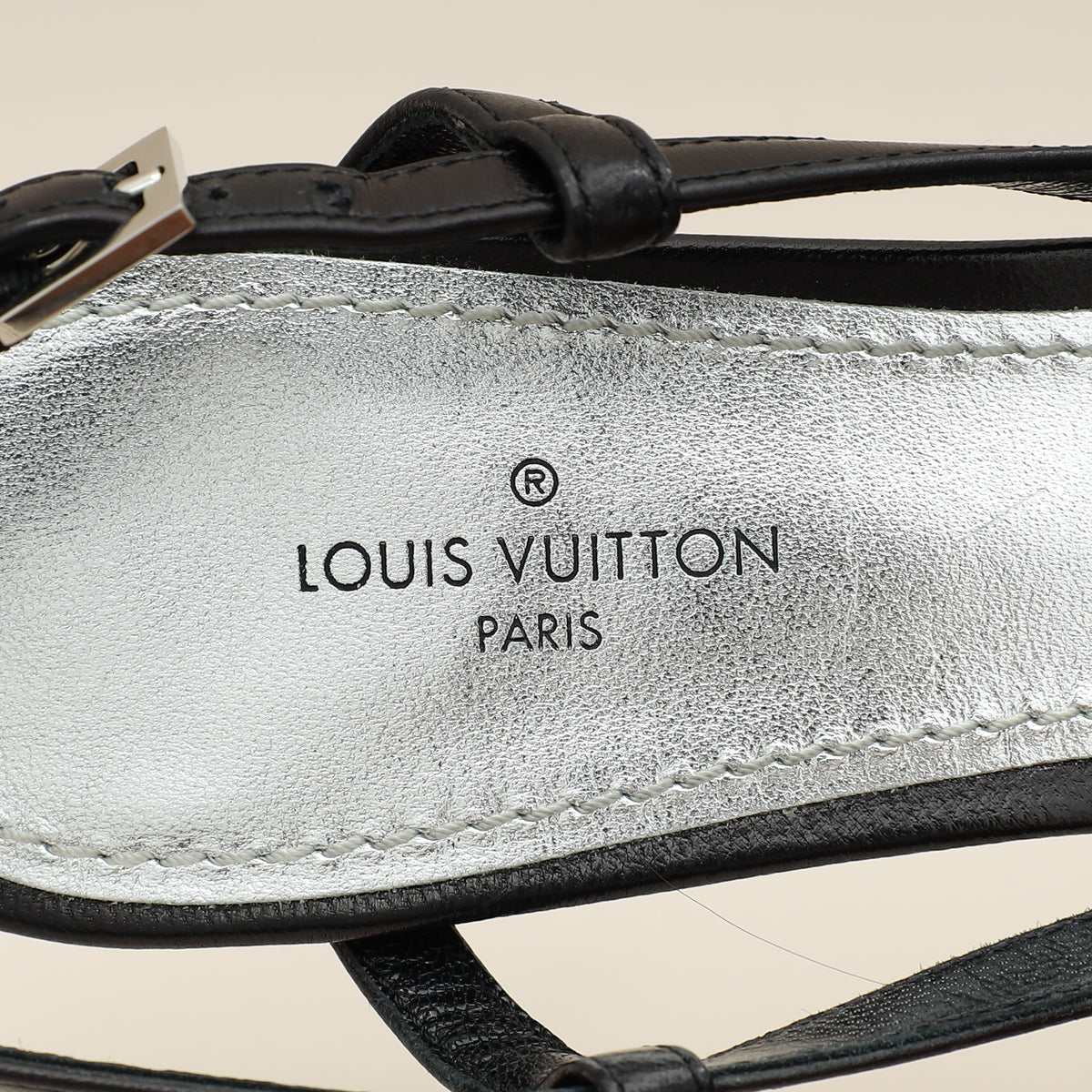 Louis Vuitton Black Mesh PVC Urban Twist Slingback 35