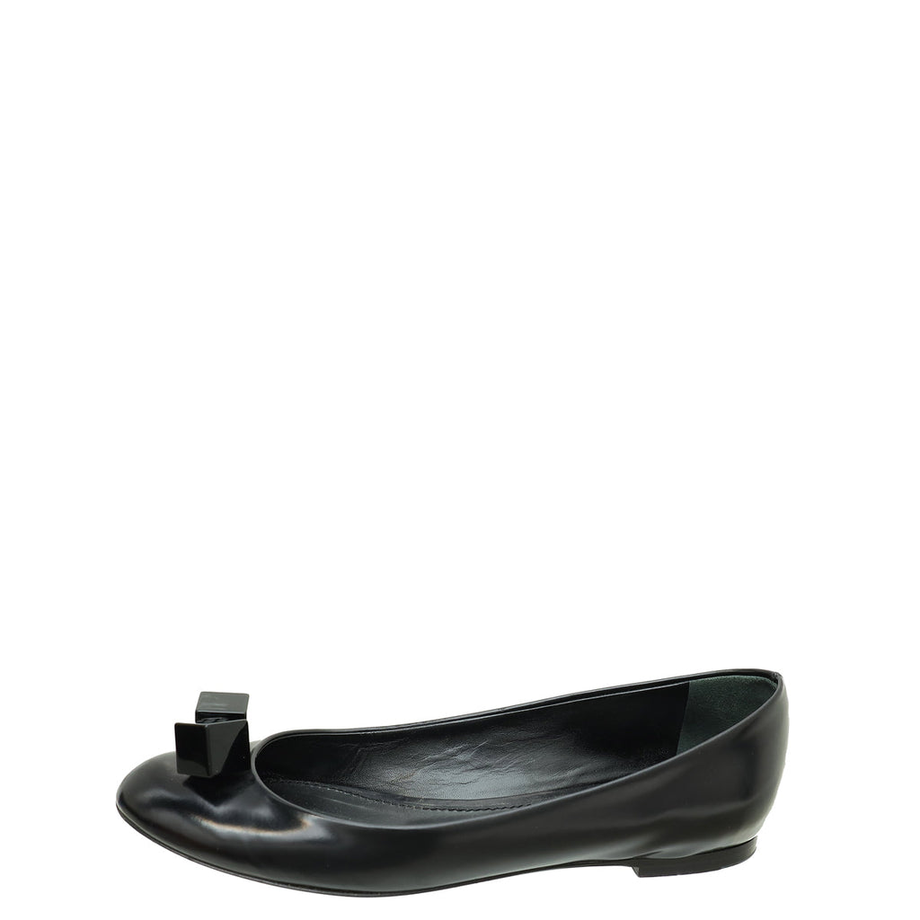 Louis Vuitton Black Dice Ballerina Flats 36.5