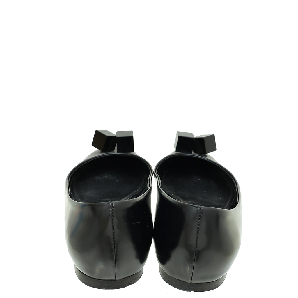 Louis Vuitton Black Dice Ballerina Flats 36.5