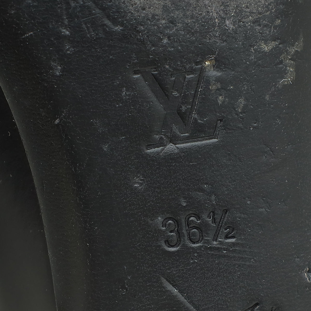 Louis Vuitton Black Dice Ballerina Flats 36.5