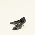 Louis Vuitton Monogram Black Cap Toe Fetish Pump 36.5