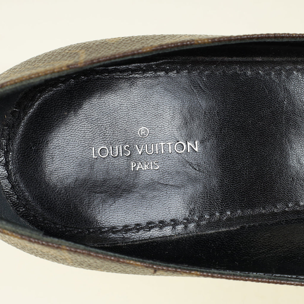 Louis Vuitton Monogram Black Cap Toe Fetish Pump 36.5