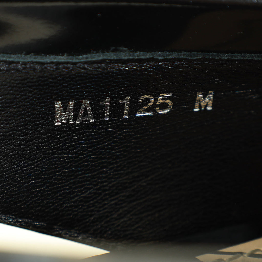 Louis Vuitton Black Chain Moccasin Slingback 36.5