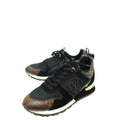 Louis Vuitton Monogram Black Run Away Sneakers 36