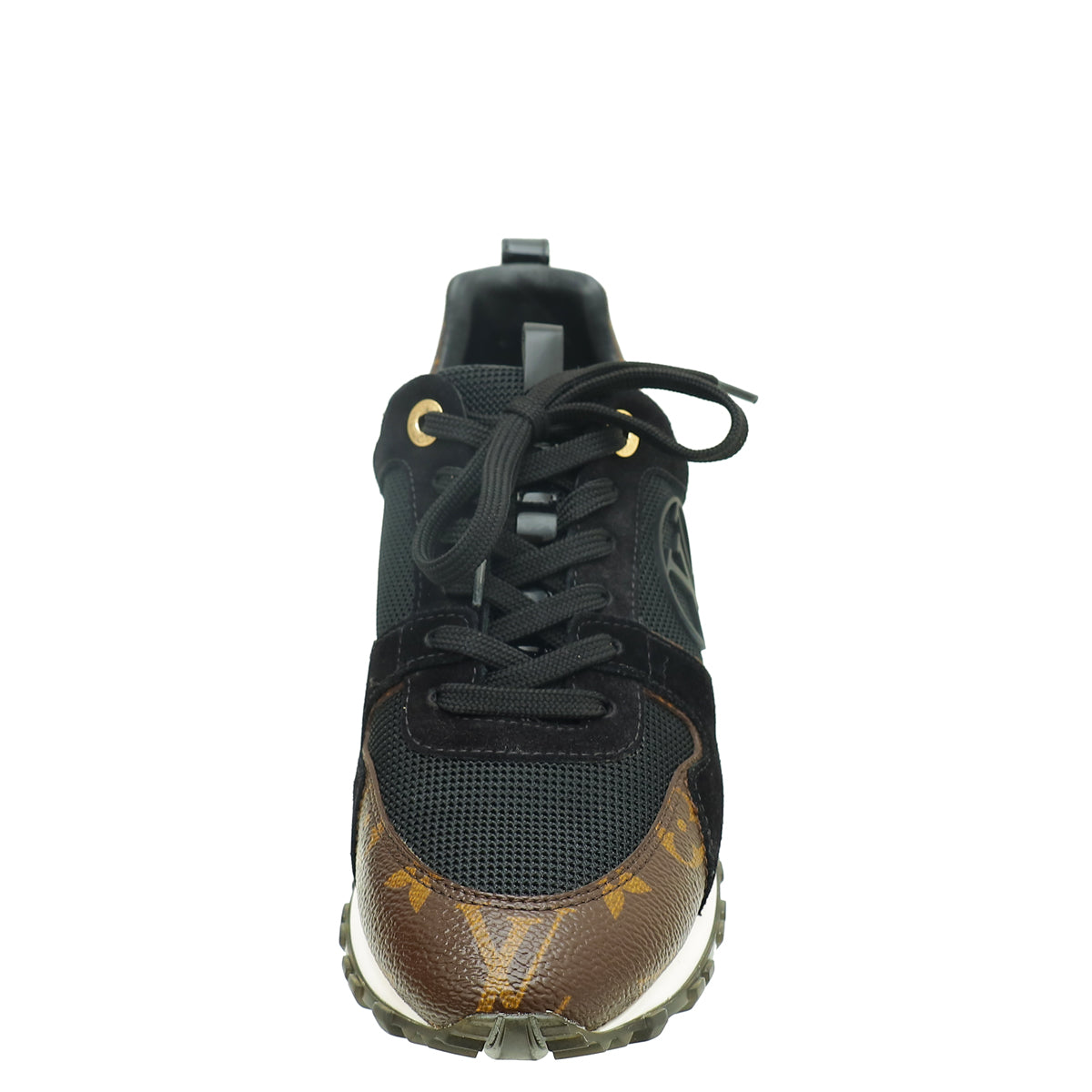 Louis Vuitton Monogram Black Run Away Sneakers 36
